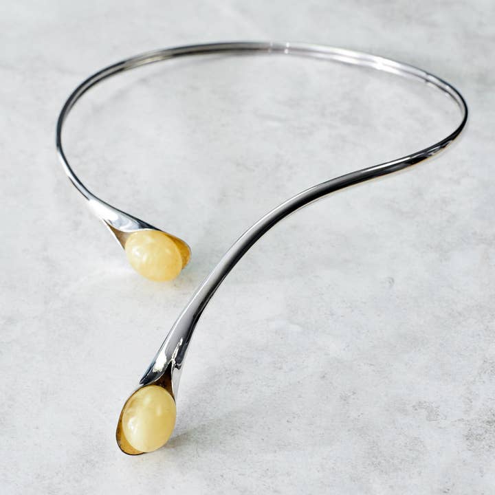 Collar exclusivo de ámbar báltico con cuello de ámbar para venta al por mayor de Marcin Waryszak