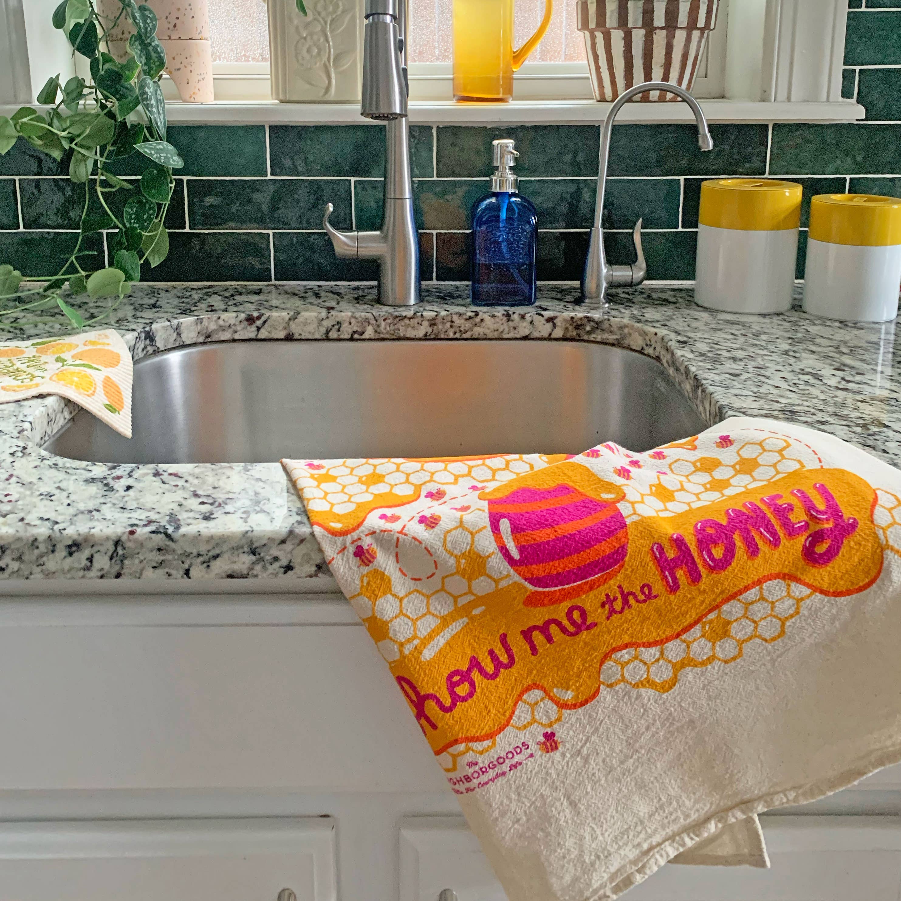 The Neighborgoods - Wholesale Tea Towel - HONEY BEET (Beet, Honey) - Tea Towel Set of 25