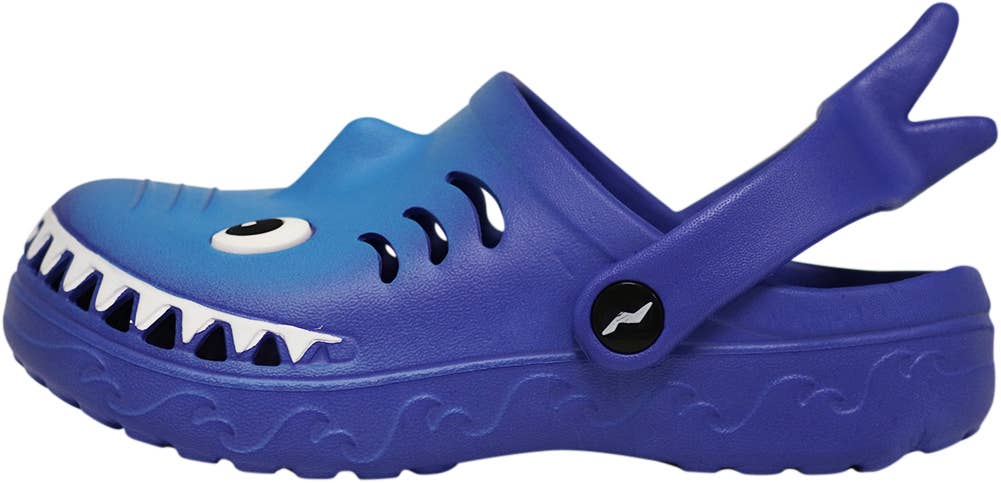 The Norty Brand - Wholesale Sandals - Kids - Norty TODDLER BOY 6-11 CLOG SHARK ROYAL Prepack1