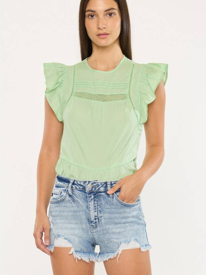 SHORTS COSMIC HIGH RISE-KC20031ACM-N pour la vente par Kan Can USA