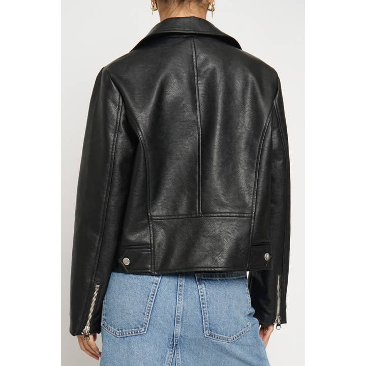 Sans Souci - Vente Veste en cuir – femme - Veste moto en PU2