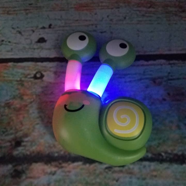 MIAS SHOP - Wholesale Fidget Toy - Kids - Pop Tube Snail Fidget Toy With Light