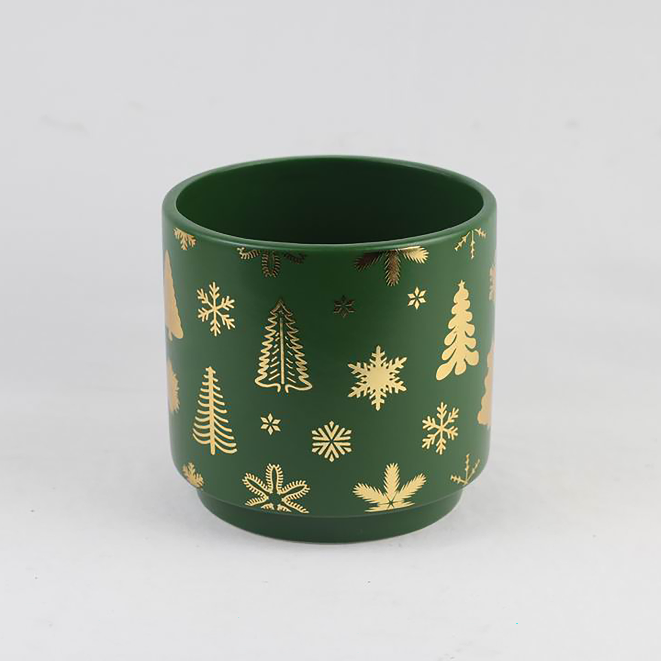 Florinia - Wholesale Plant Pot - Christmas Ceramic Planter – Single Piece (Red or Green) – Festive Holiday Tree Design5