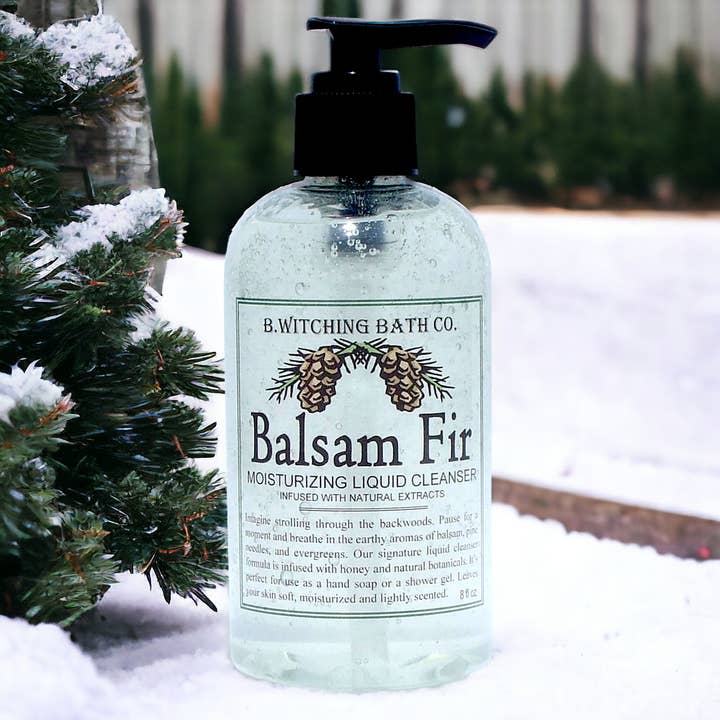B. Witching Bath Co. - Wholesale Body Wash/Shower Gel - Balsam Fir Holiday Liquid Soap 8oz5