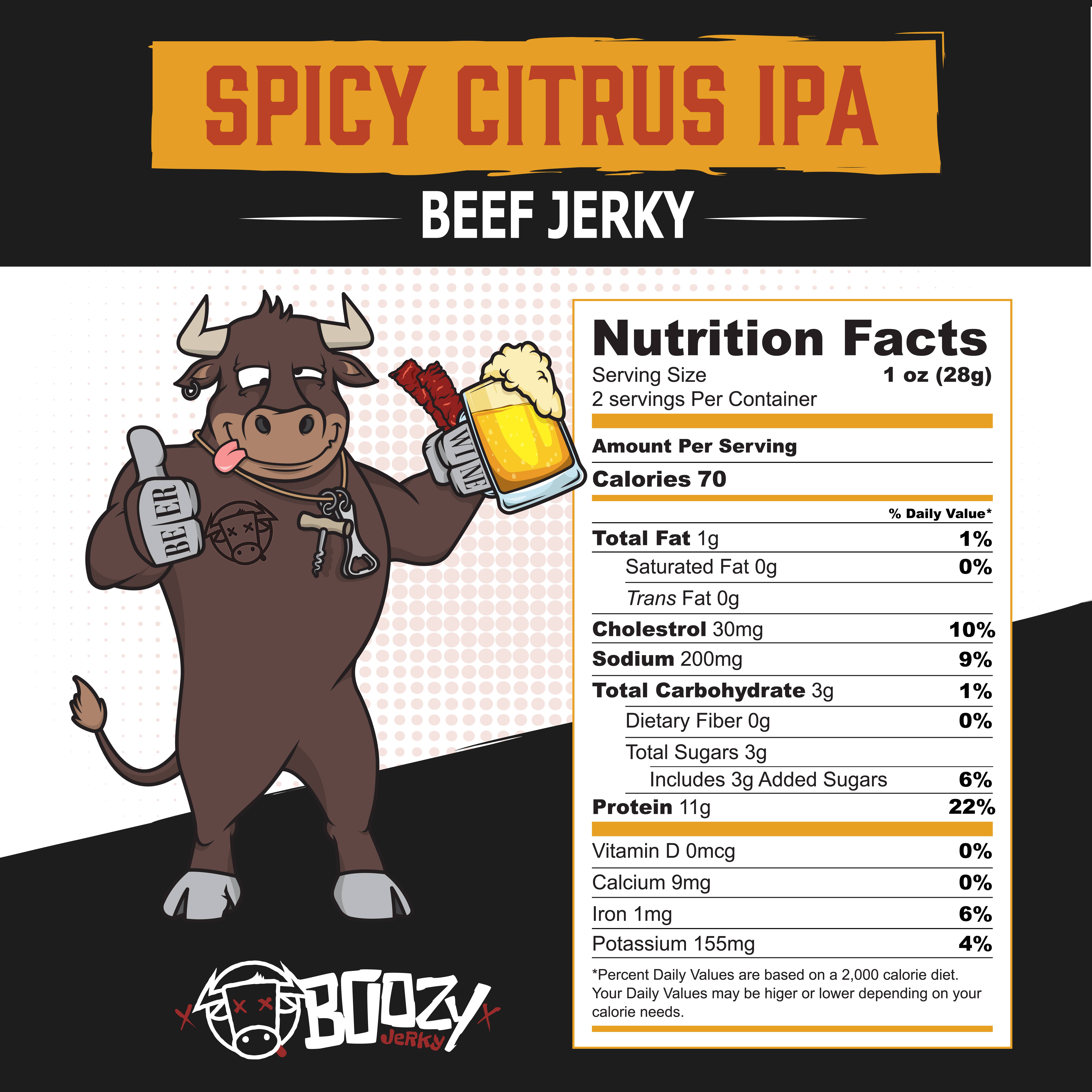 Boozy Jerky - Wholesale Jerky - Spicy Citrus IPA Beef Jerky3