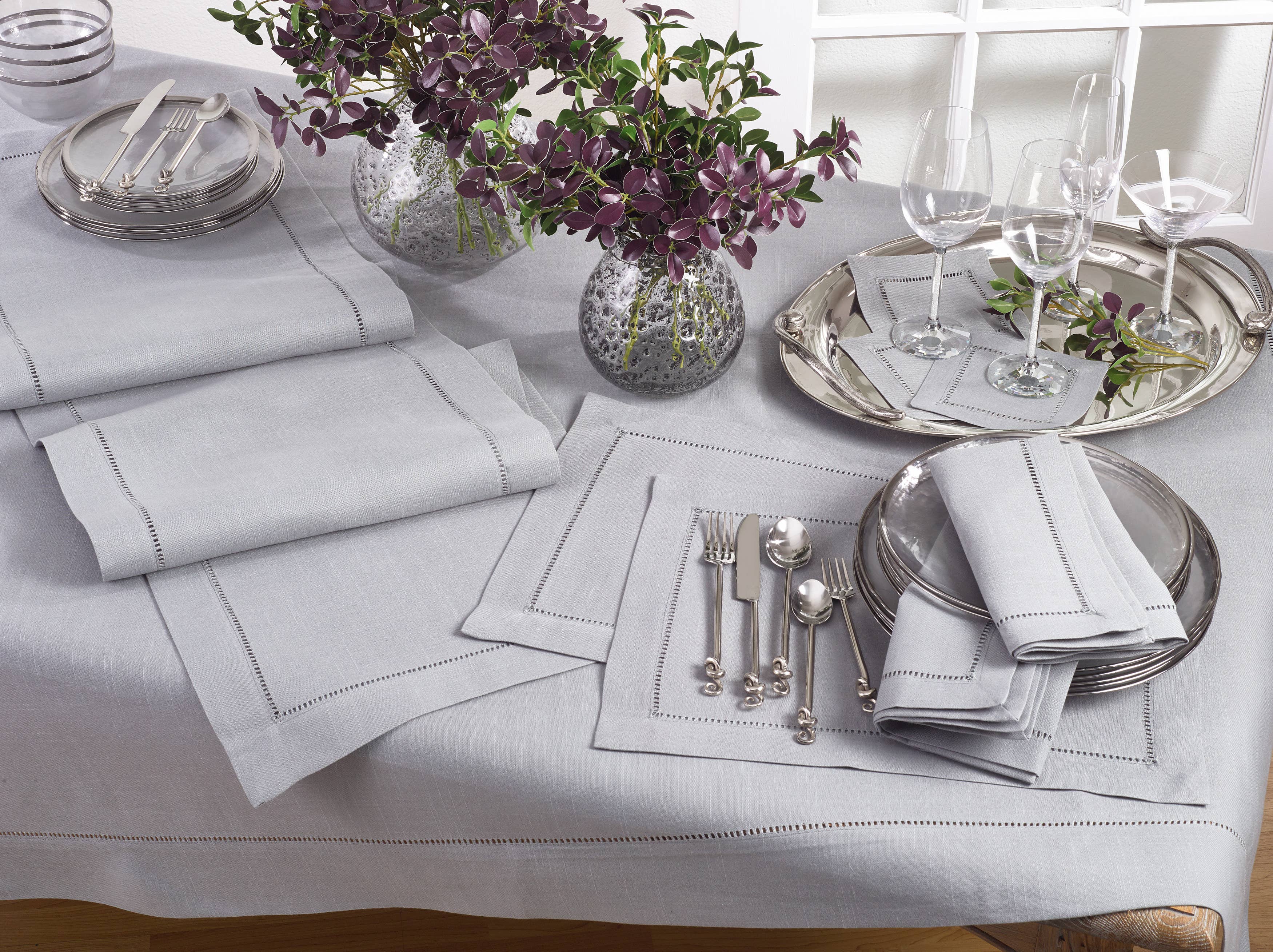 Saro Lifestyle - Wholesale Tablecloth - Tablecloth with Hemstitched Border44