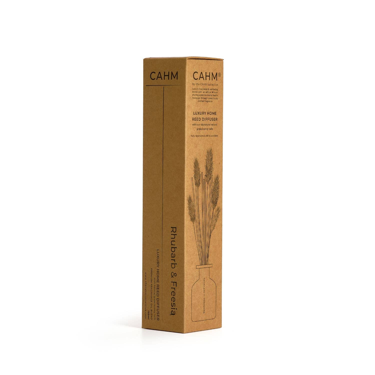 CAHM - Wholesale Reed Diffuser - Rhubarb Freesia Clear Reed Diffuser | Luxury Reed Diffusers5