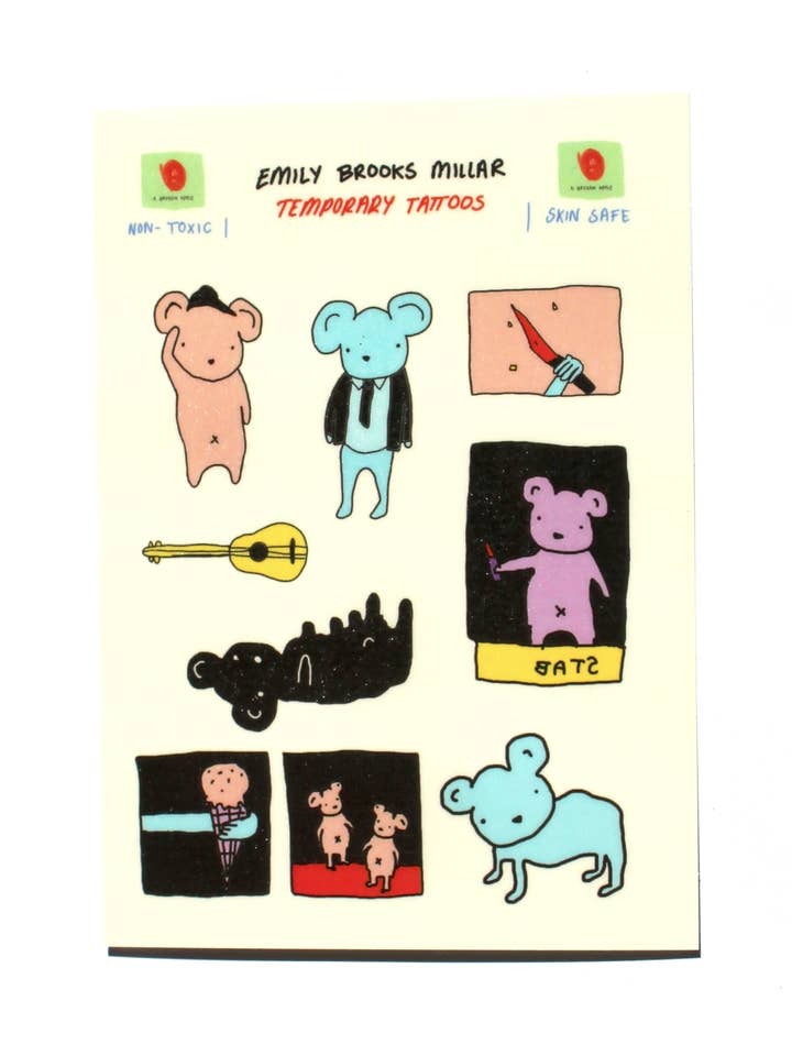 Temporary Rat Tattoos for wholesale by Emily Brooks Millar