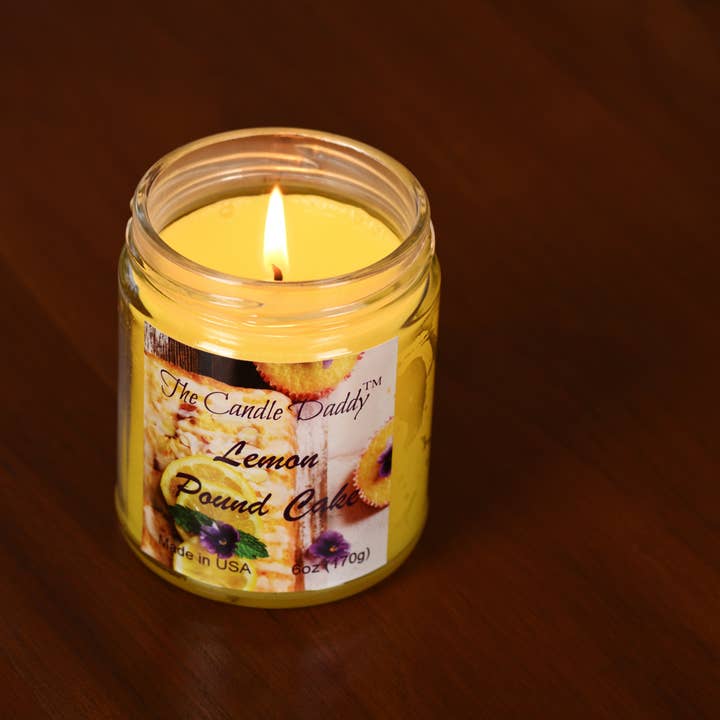 The Candle Daddy - Wholesale Jar/Filled Candle - Lemon Pound Cake - Sweet Lemon 6oz Jar Candle2