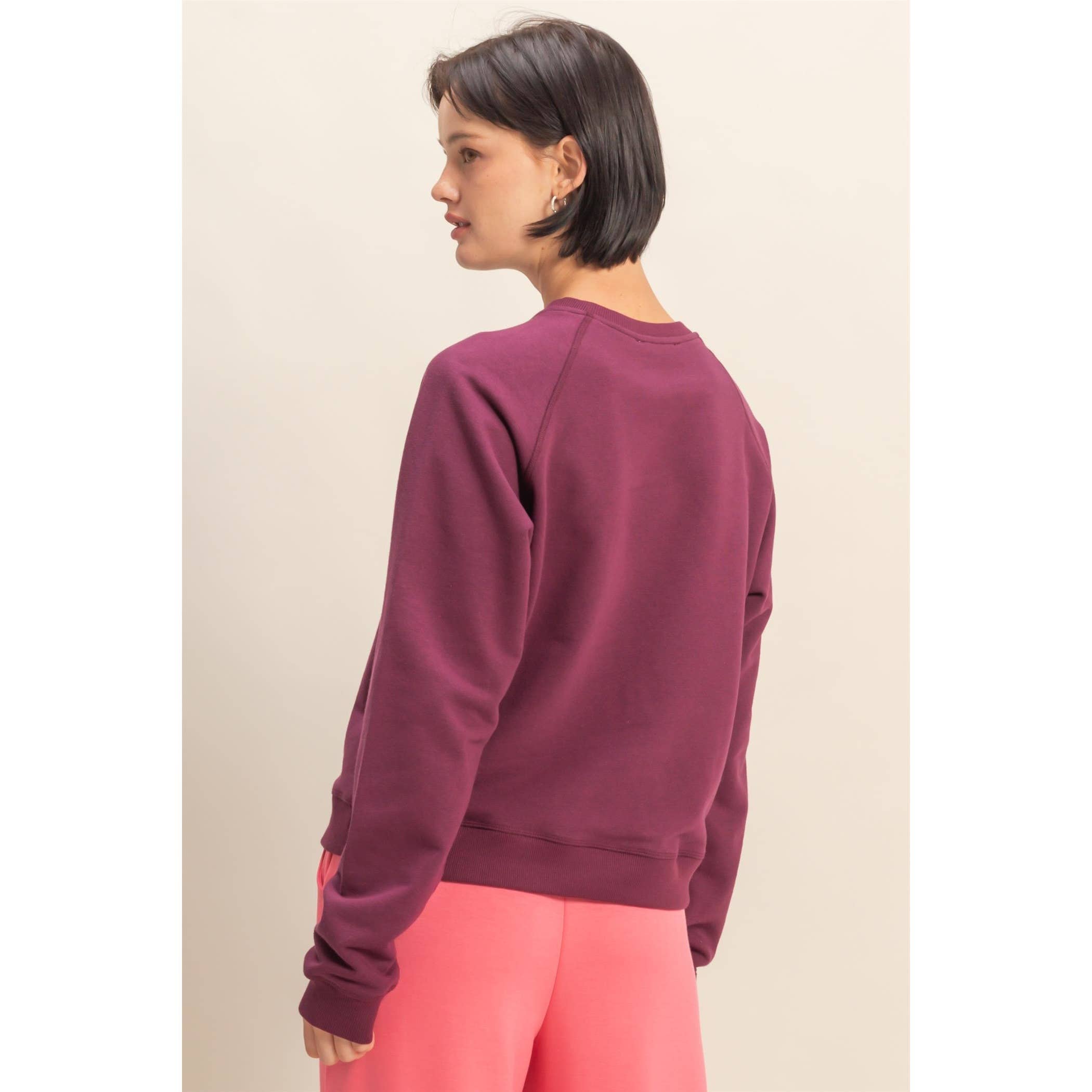 HYFVE - Vendita all'ingrosso Felpa - Donna - Felpa Comoda con Girocollo e Maniche Raglan6
