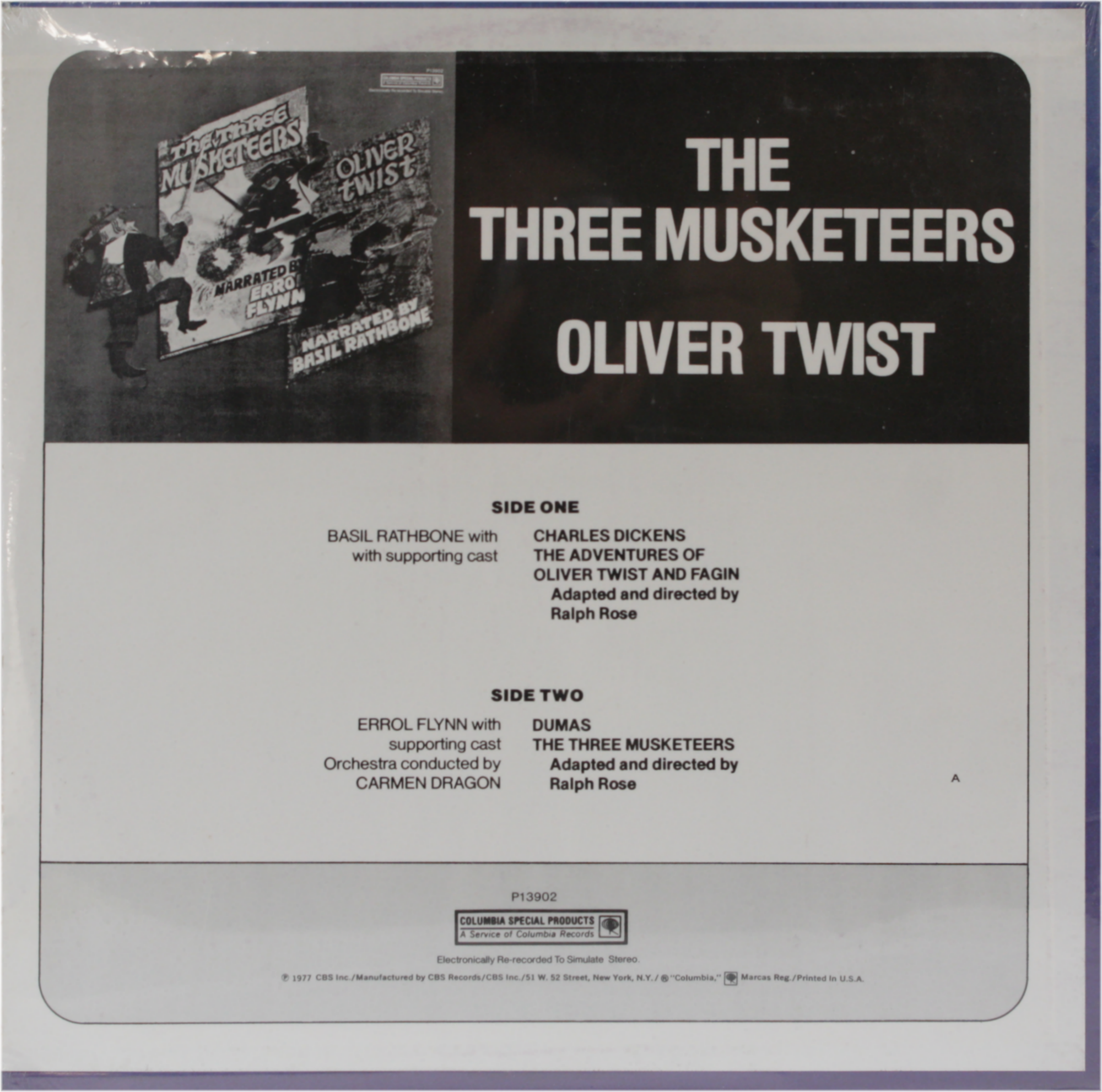 Square Deal Recordings & Supplies - Wholesale Music CD/Vinyl - Vinyl - Sealed 12" LP - Rathbone / Flynn - Oliver Twist...1