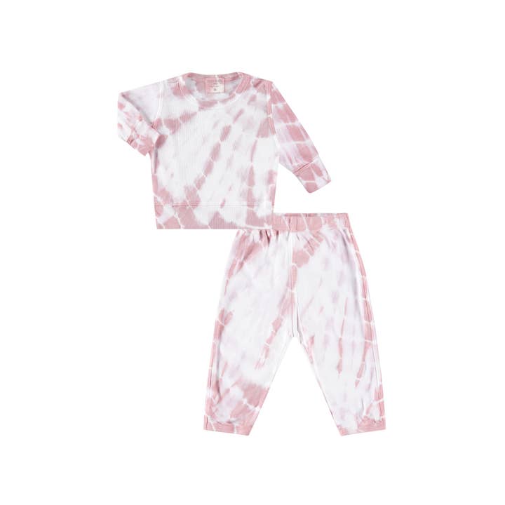 Ensembles Pull et Pantalon Côtelés Tie-Dye pour la vente par PAIGELAUREN baby & toddler