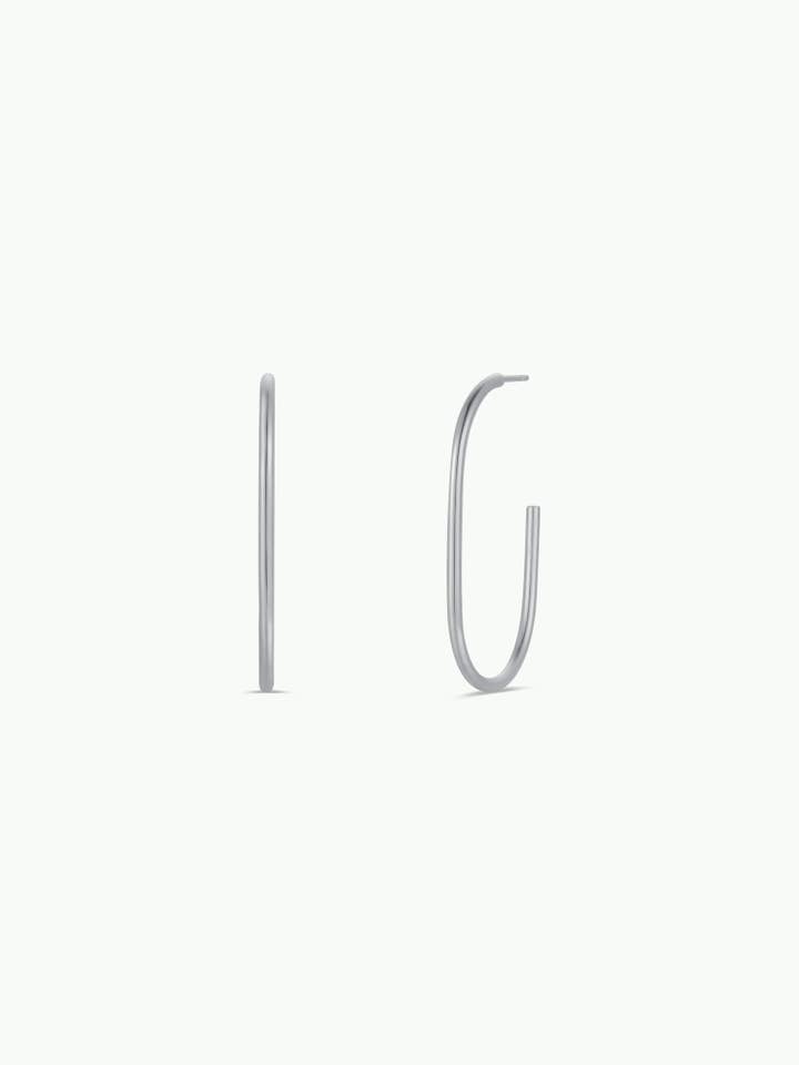 Silver Large Open Hoop for wholesale by JaxKelly