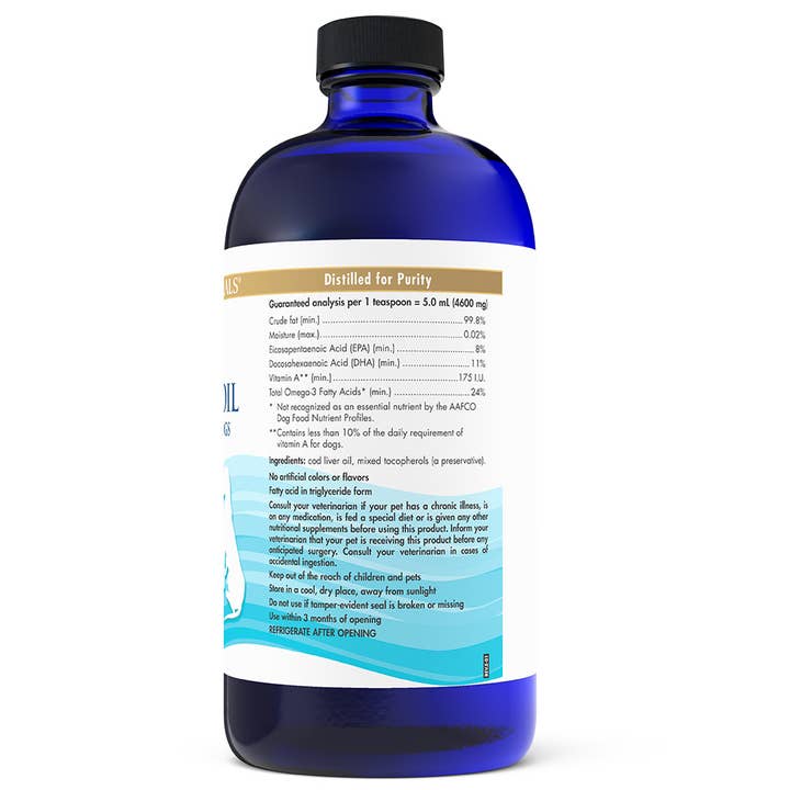 Nordic Naturals - Wholesale Pet Supplement - Dog - Pet Cod Liver Oil Supplement - Unflavored • 16 Oz