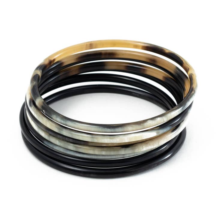 Juego de brazalete de cuerno natural para venta al por mayor de Sunshine Tienda