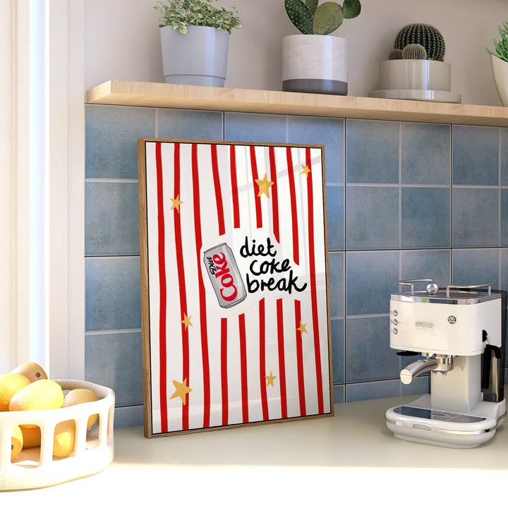 Diet Coke Break Print for wholesale by Colourful Life
