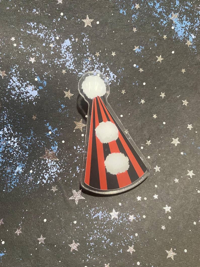 AstroManatee Shop - Wholesale Hair Clip - Women's - 3" Clown Hat Hair Clips // whimsical fashion accessory // clown aesthetic5