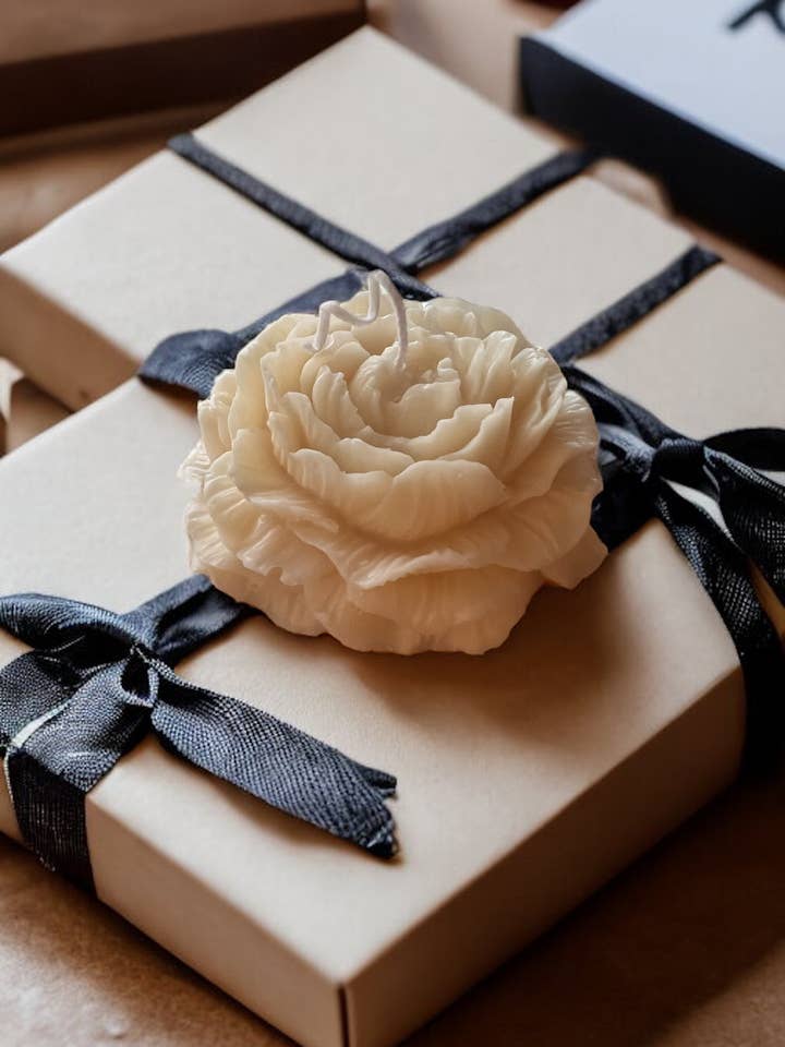 La vie en Peony - Bougie pour la vente par CHATEAU BLANC