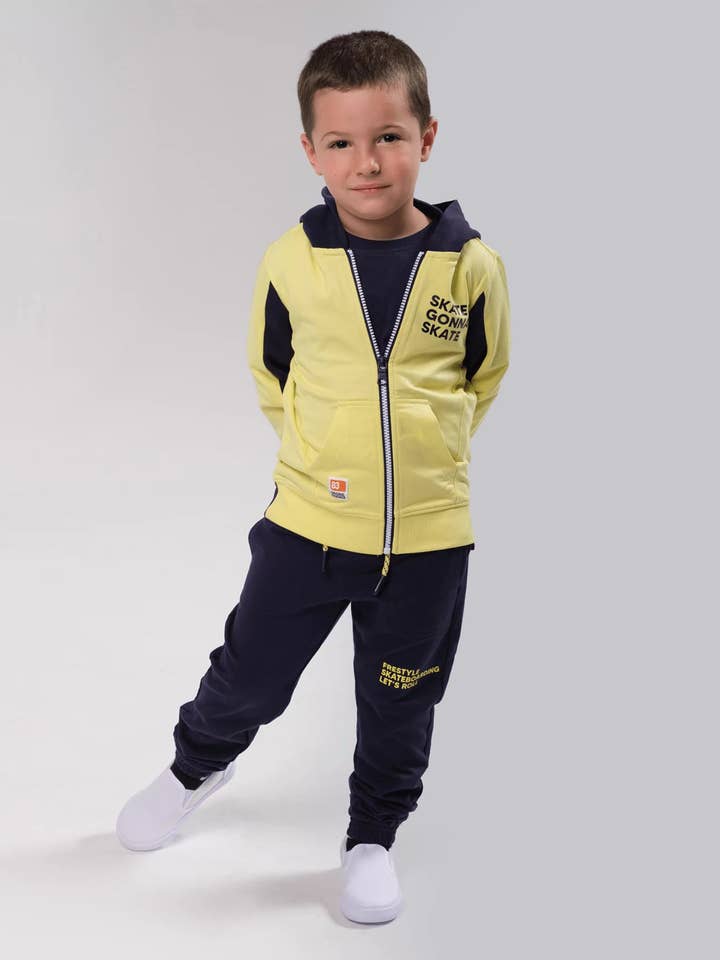 SKATER'S CHOICE SWEATSHIRT & PANTS - BOYS 2 PIECE SETS for wholesale by Little-Betty