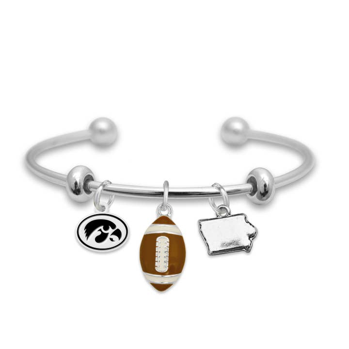 Iowa Hawkeyes Football Focus Bracelet for wholesale by From The Heart