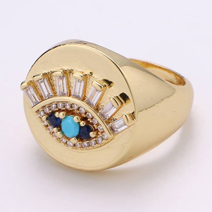 Anillo de Ojo Turco, Anillo de Sello, Anillo de Oro Ajustable, Joyería de Ojo Turco, Anillo de Ojo Cúbico, Anillo Apilable, Joyería Amuleto de Ojo Turco R-197 y otras tendencias de Resultados para anillos ojo turco al por mayor. Devoluciones gratuitas y condiciones de pago a 60 días en Faire en Faire.