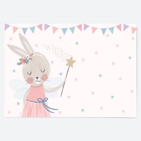 Kids Party Placemat - Flopsy Bunny - Pack of 10 for wholesale by Dotty About Paper