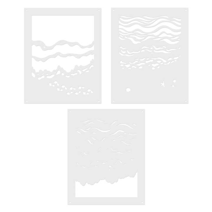 Hero Arts Color Layering Beach Floor Stencils for wholesale by Hero Arts + Spellbinders Wholesale