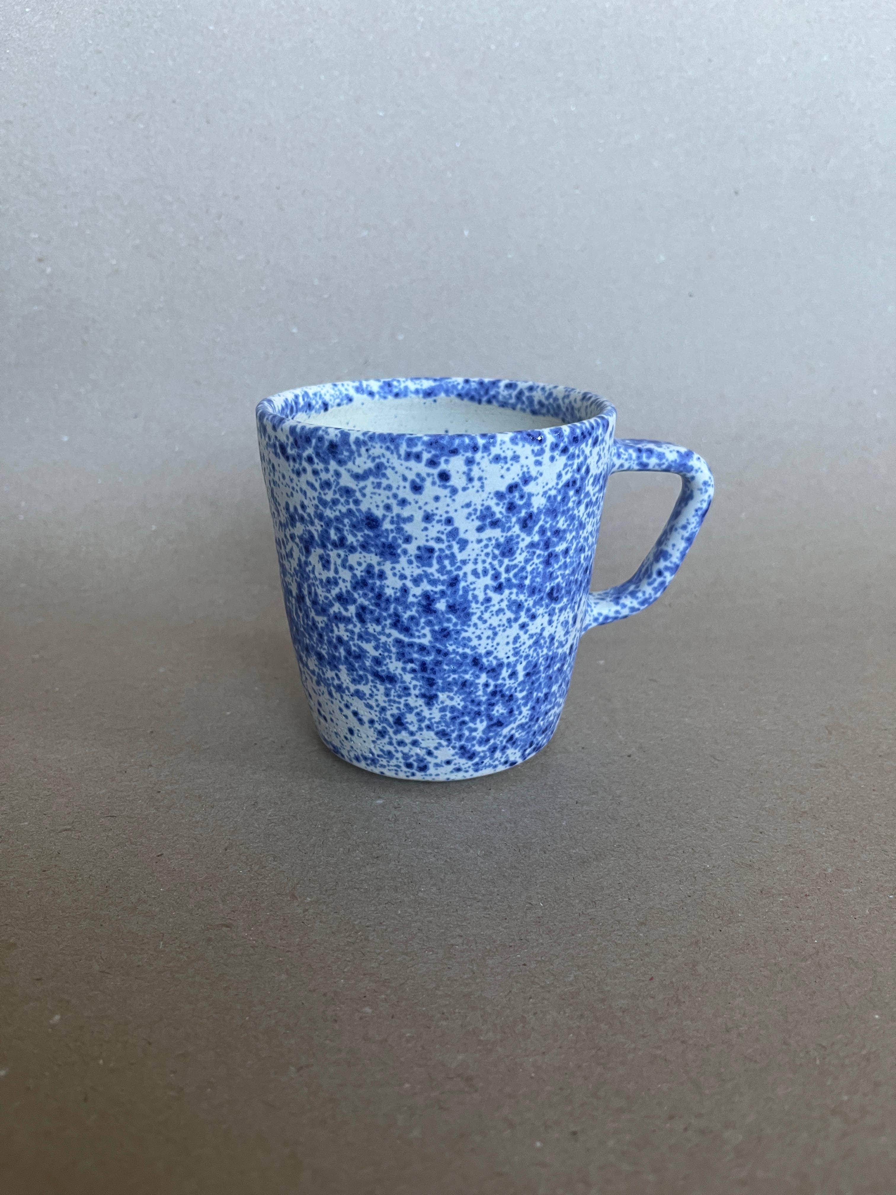 Ninth House Goods - Wholesale Coffee Mug - Blue Splatter Mug1