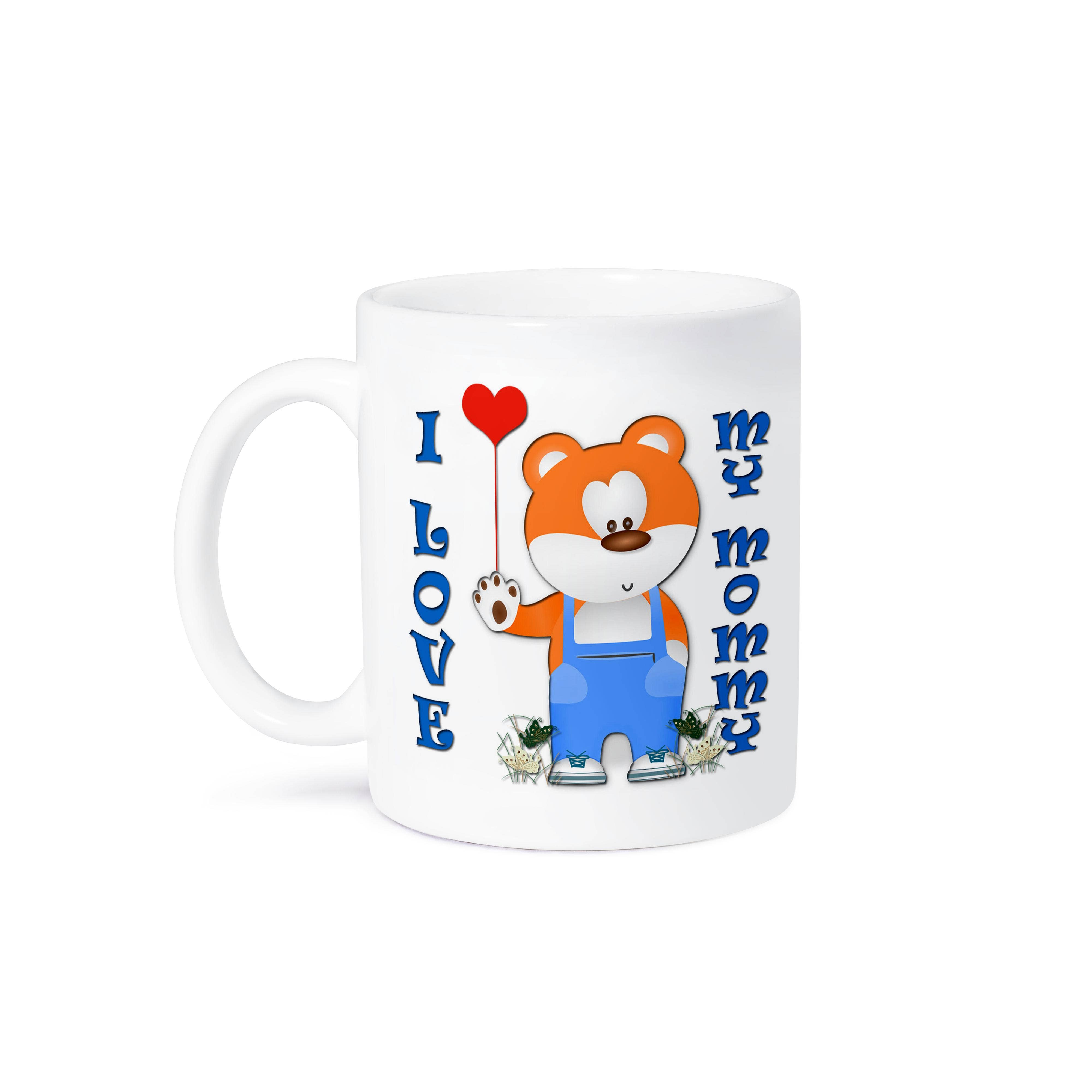 3dRose – wholesale Coffee mug – 3dRose, I love my Mommy. Teddy bear. Red heart., Mug8