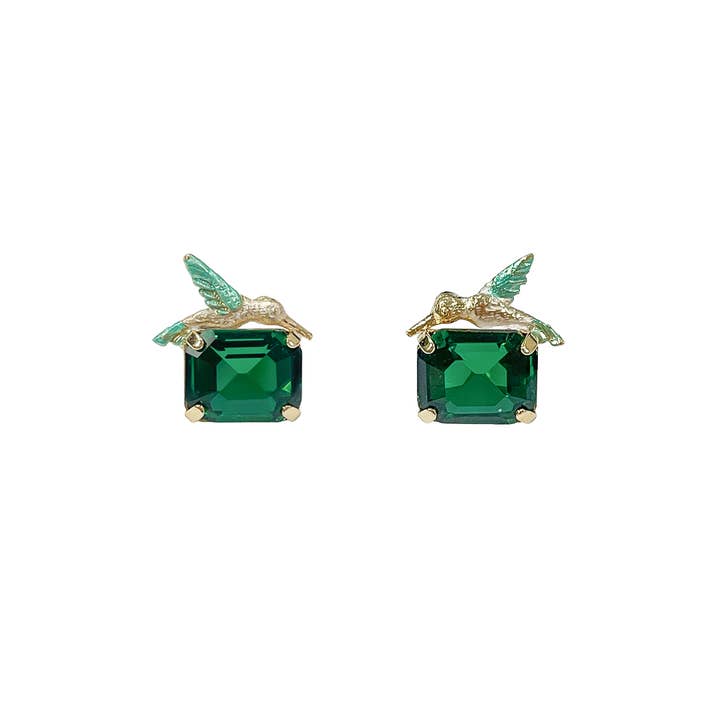 Bird & Stone Earrings for wholesale by Artynkitsch