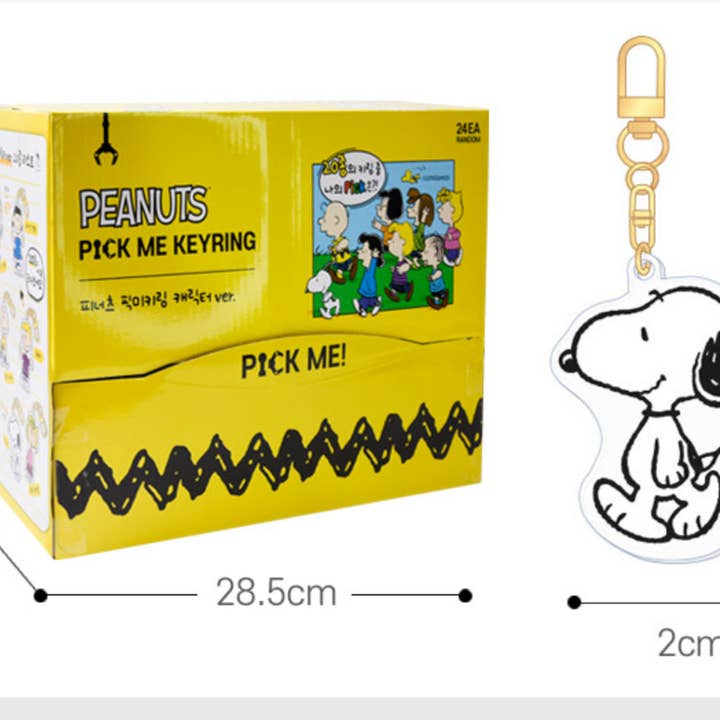 K-Wonderland - Wholesale Keychain – Unisex - Peanuts Snoopy & Friends Random Key Chain Ring-Bag charm10