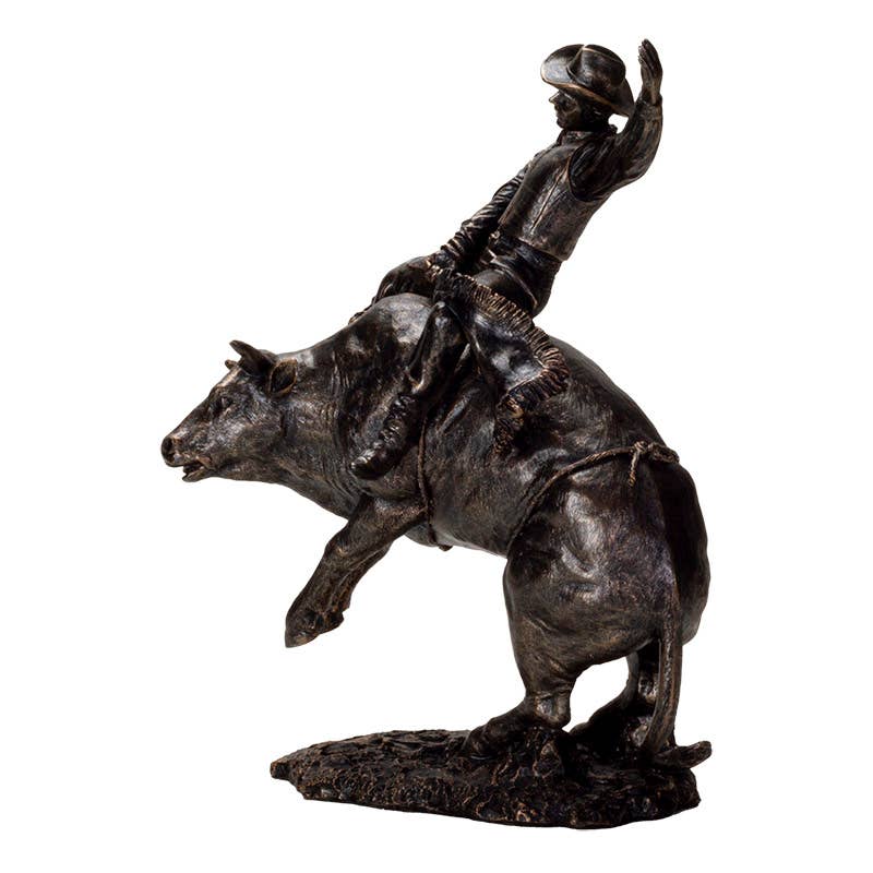 Pacific Trading – Estatueta decorativa por atacado – Montaria em Touros de Cowboy3