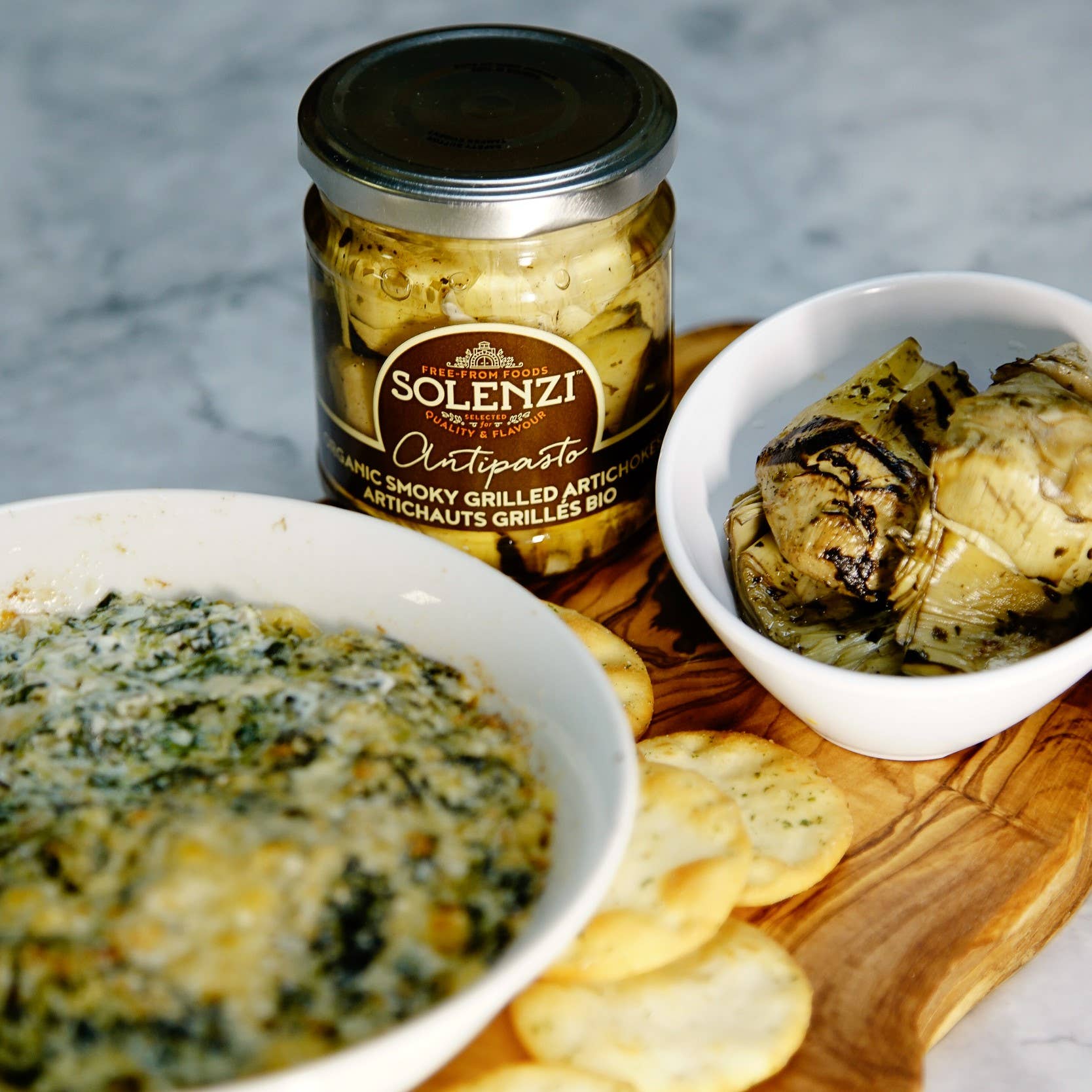 SOLENZI - Vente Légumes marinés - Antipasto d'artichauts grillés fumés 180g4