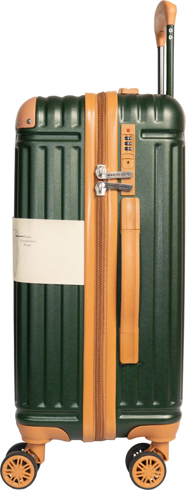  DUCK GREEN Max Studio ABS 3-Piece Luggage Set Santorini Collection for wholesale on Faire3