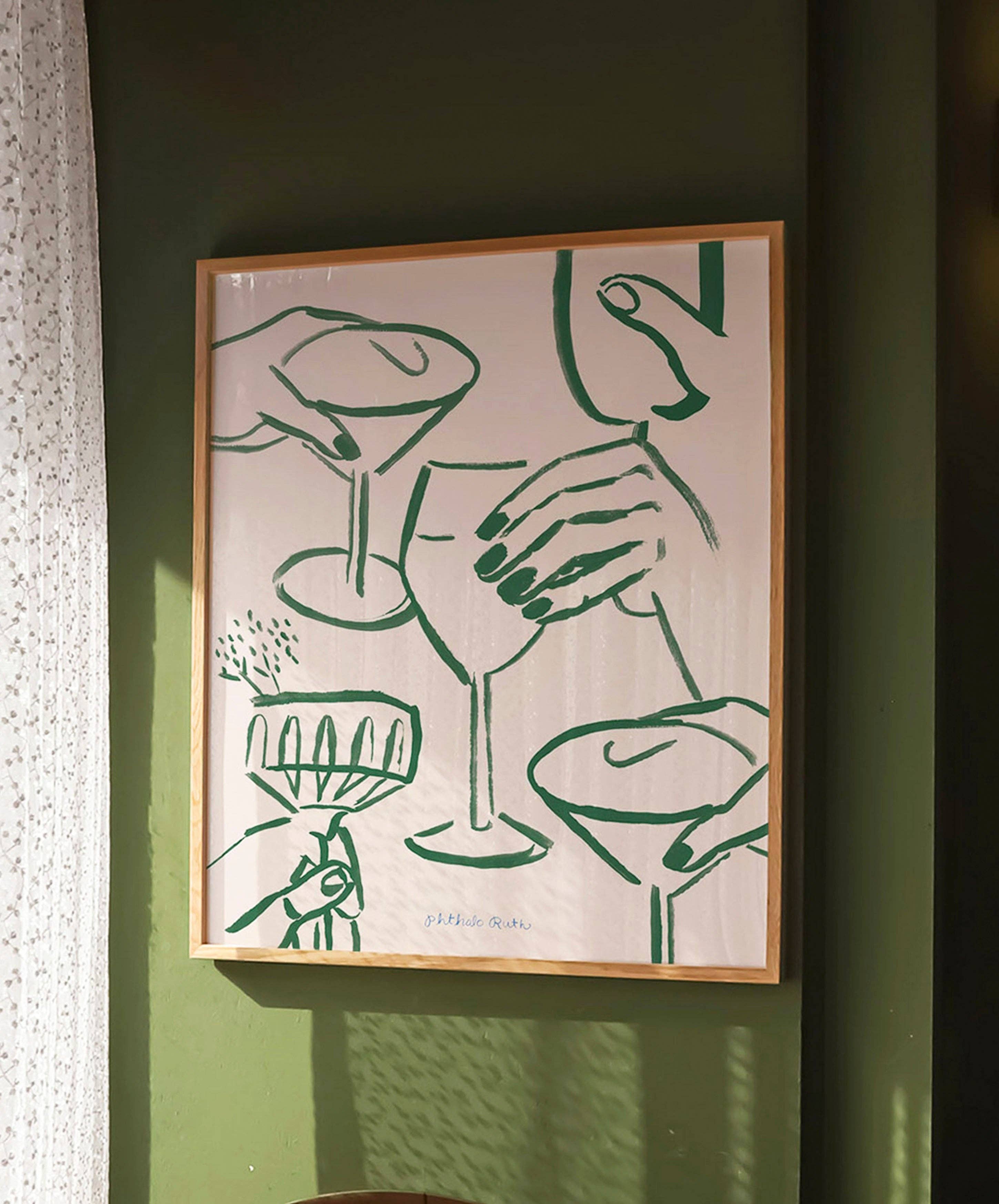 Phthalo Ruth - Wholesale Art Print - Cheers Cocktail Print3