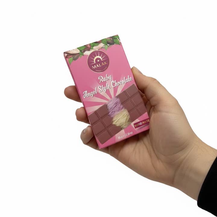 Aladdin - Wholesale Chocolate Bar - Malak Angel Hair Ruby Chocolate with Pistachio & Cotton Candy - 65gr1