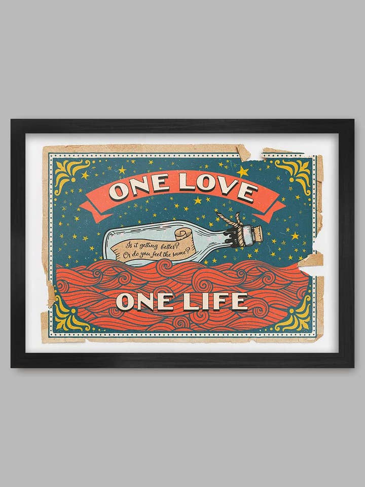 One - Music Poster Print for wholesale by The Northern Line