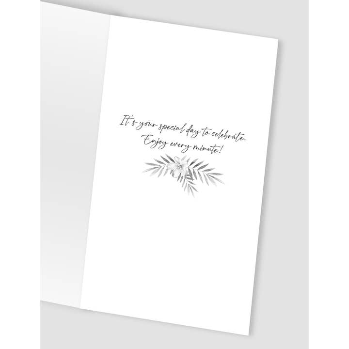 Second Nature Ltd - Wholesale Birthday card - Friend Birthday - Balloons - Champagne - Second Nature2