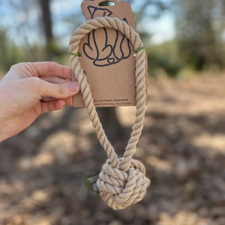 Hemp and Cotton Tug toy, Throw dog toys, Dog chew toy  for wholesale by Monli Handcrafted Pet Toys
