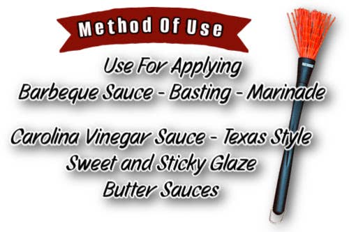 Butcher BBQ Inc - Wholesale Basting Brush - Silicone BBQ Mop Brush 15 inch / Use With Sauce or Marinade2