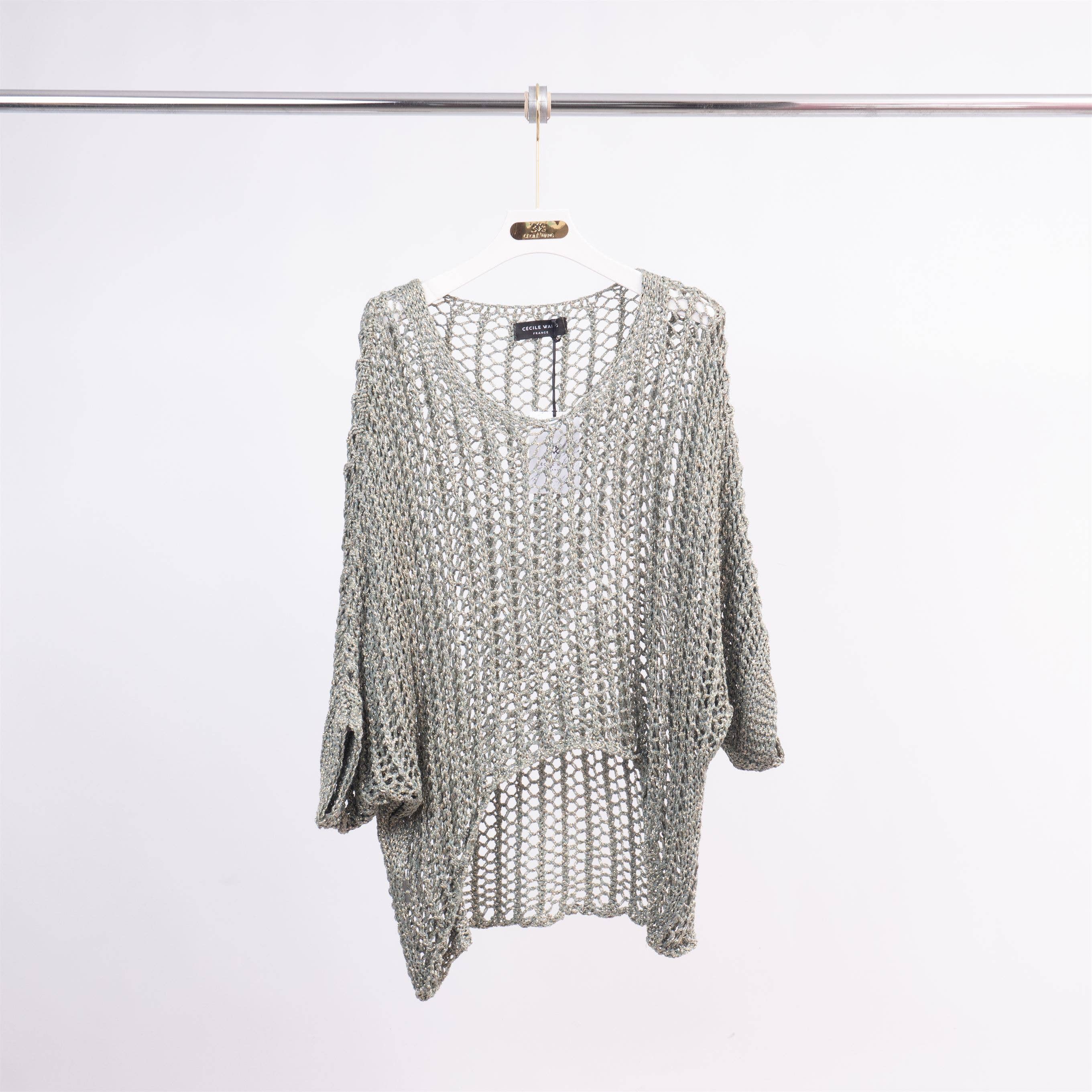 Cecile Wang - Wholesale Knit Sweater - Women's - MT8013 crochet sweater0