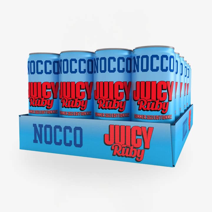 NOCCO Juicy Ruby 24-pak for engroshandel hos Nordic Refreshment