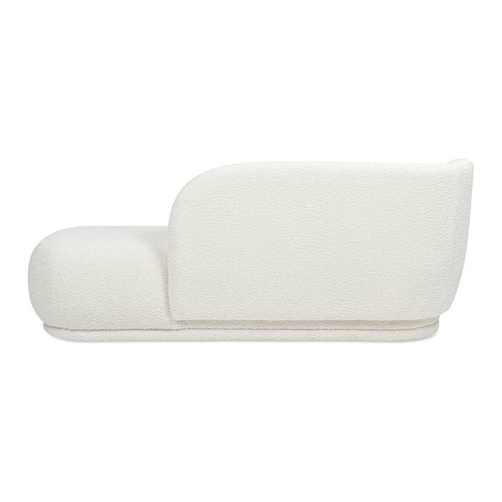 Jennifer Taylor Home - Wholesale Sofa - Scandinavian Modern Right Facing Curved Arm Chaise Lounge