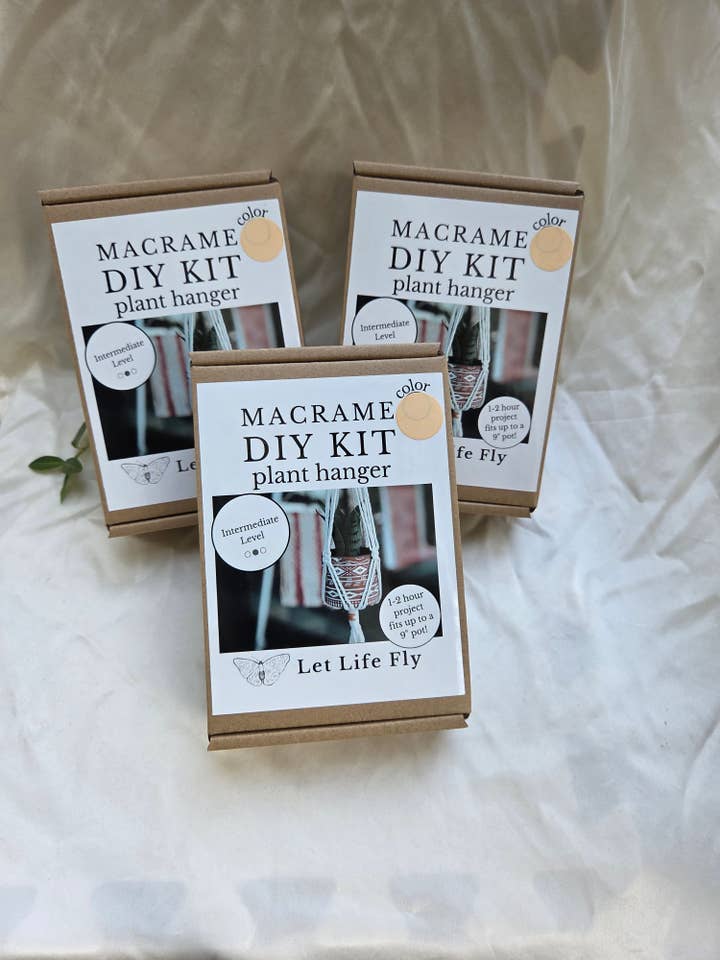 Macrame DIY Kit - Plant Hanger - Ages 16 and Up! for wholesale by Let Life Fly