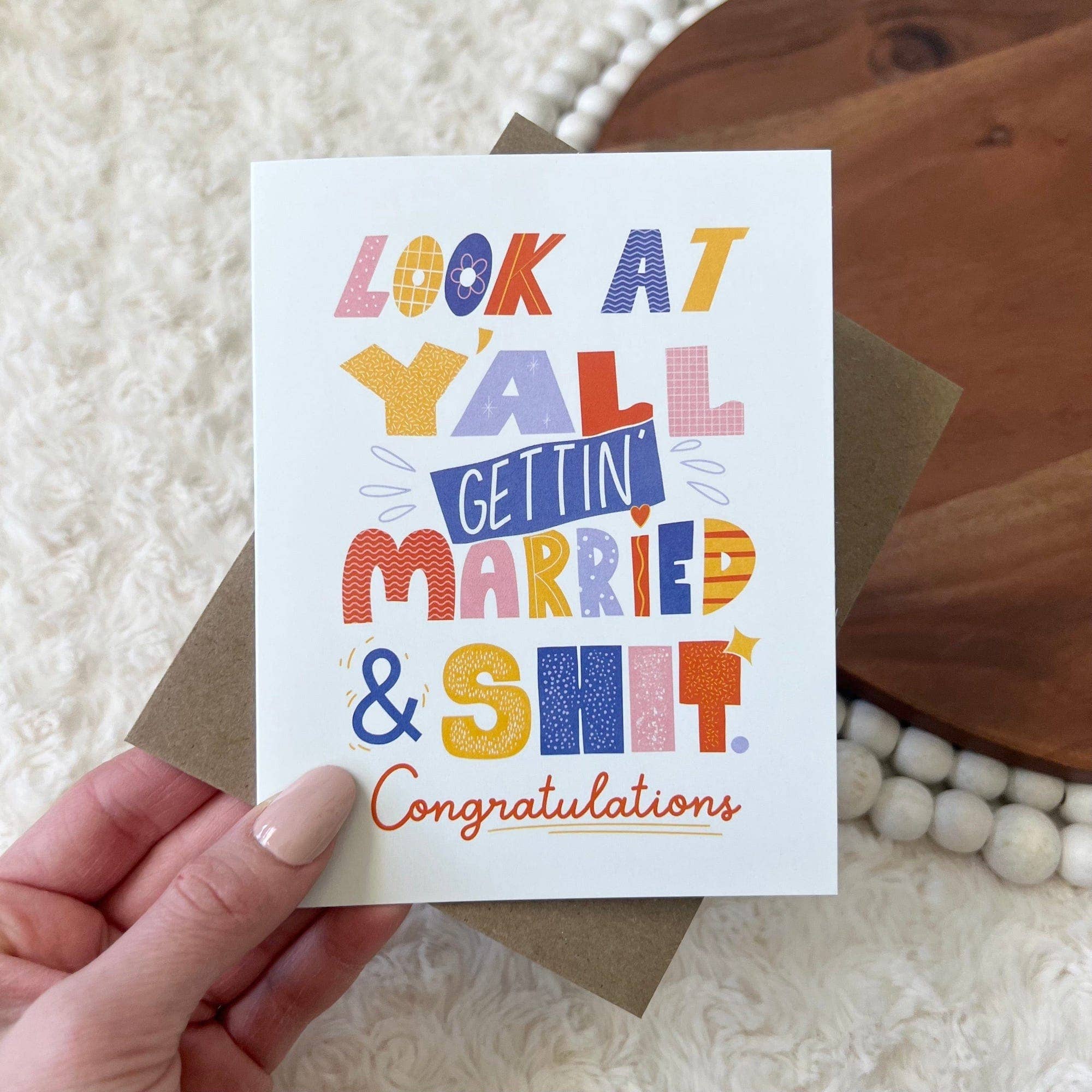 Big Moods - Wholesale Wedding Card - "Look At Y'all Getting Married" Wedding Card