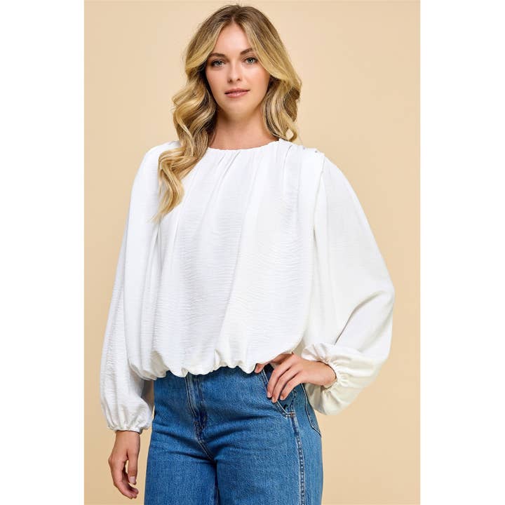 RT127 - Ruched Blouse for wholesale by Reminiscence