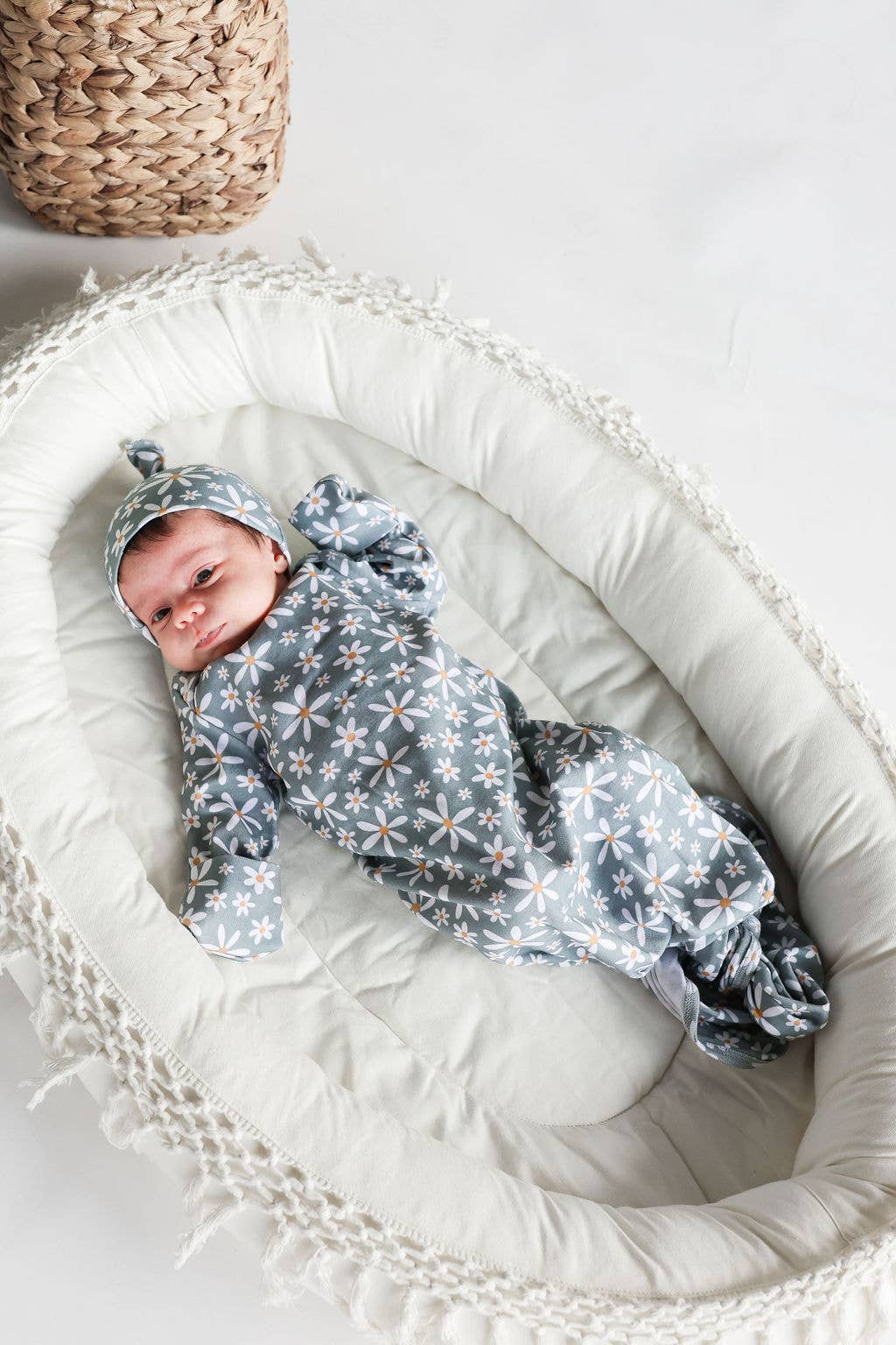 Gaia Baby Goods - Vente Haut et bas de pyjama – enfant - Pyjama pour bébé/tout-petit en coton biologique à imprimé floral marguerites0