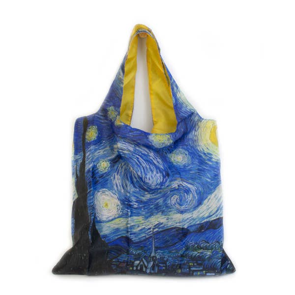 Shopper foldable LF, Van Gogh, Starry Night for wholesale by MUSEUM WEBSHOP