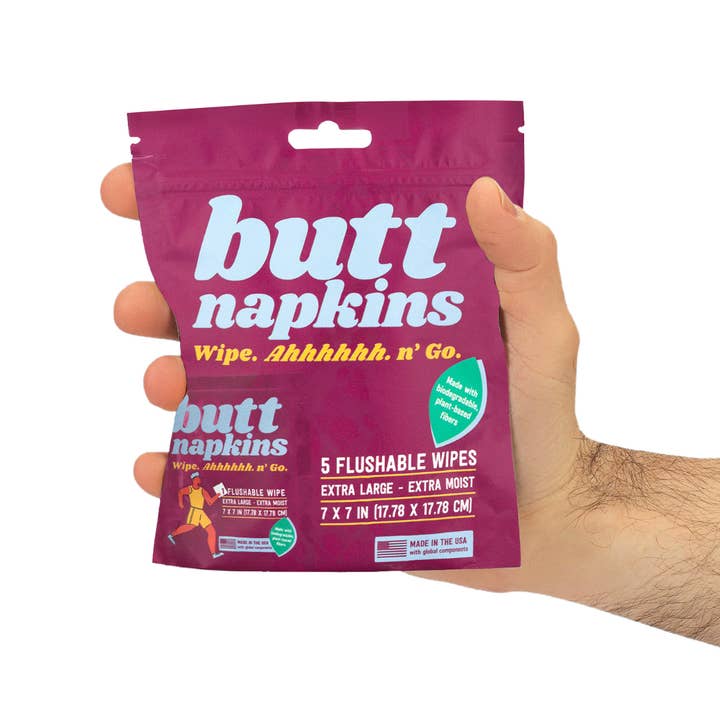 Serviettes Actives pour Fesses pour la vente par Butt Napkins