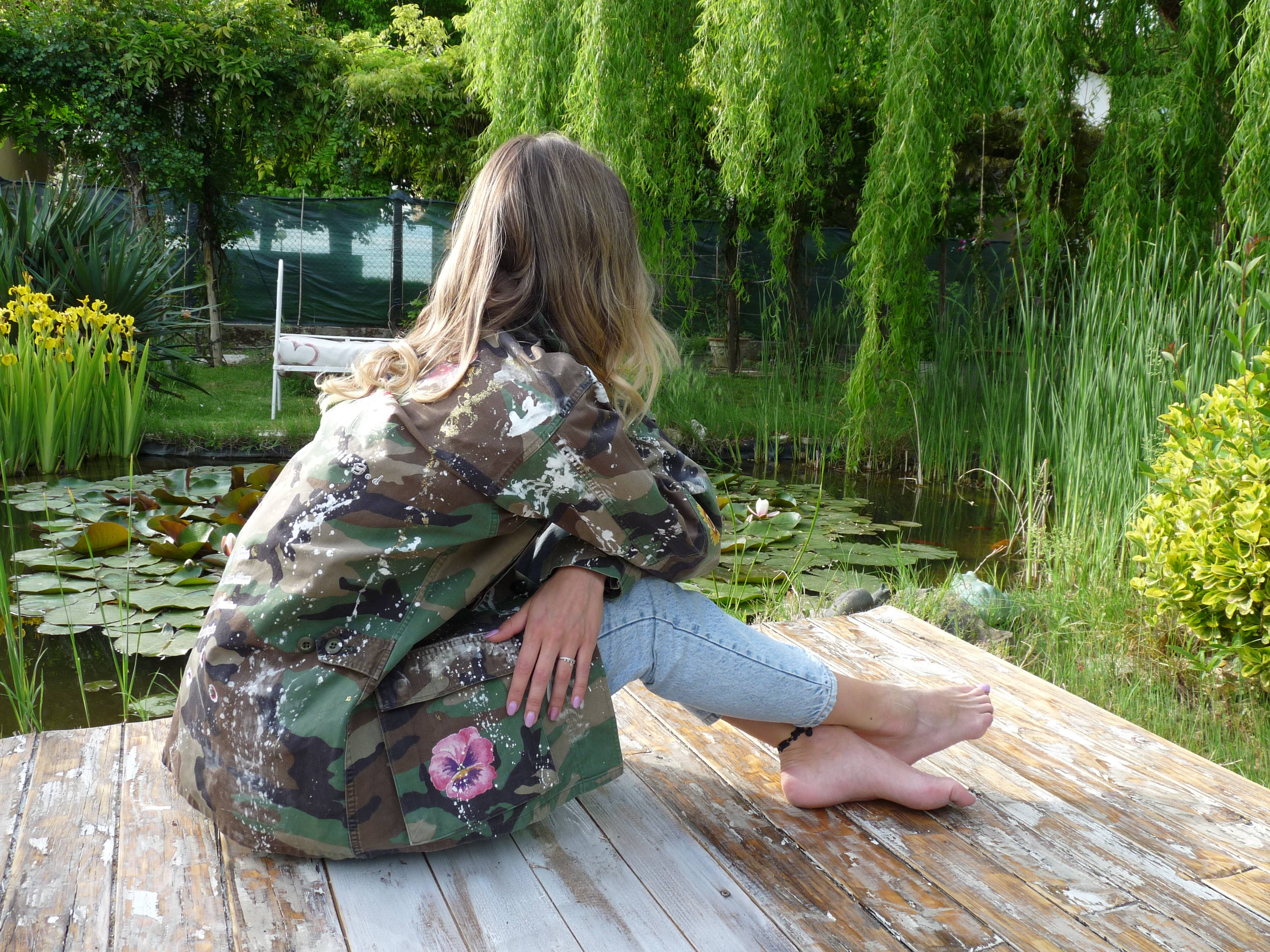 apiedinudinelparco - Wholesale Jacket - Women's - WOODLAND MILITARY JACKET CUSTOM LUXURY UP-CYCLED UNIQUE GLAM19